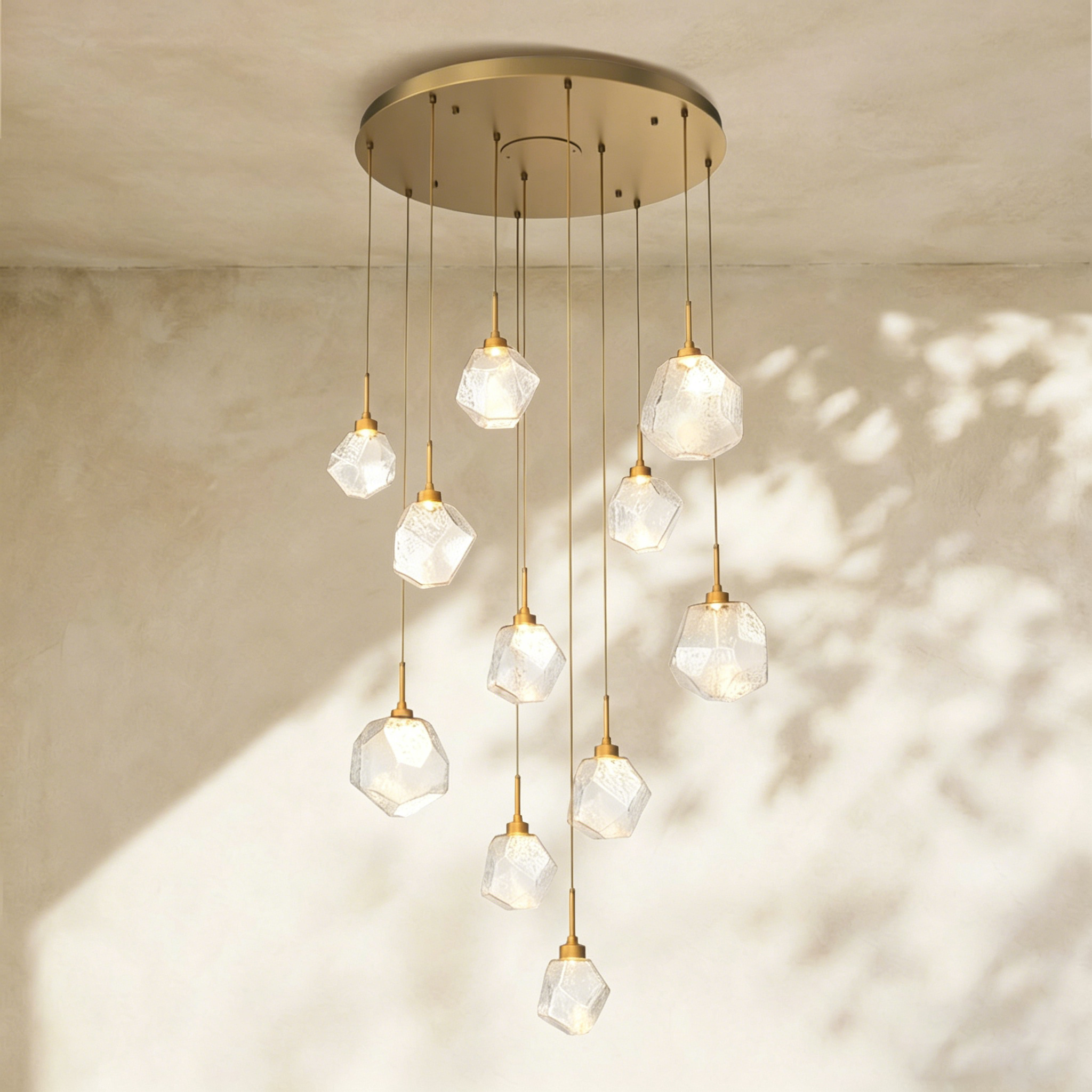Art Twisted Round Chandelier