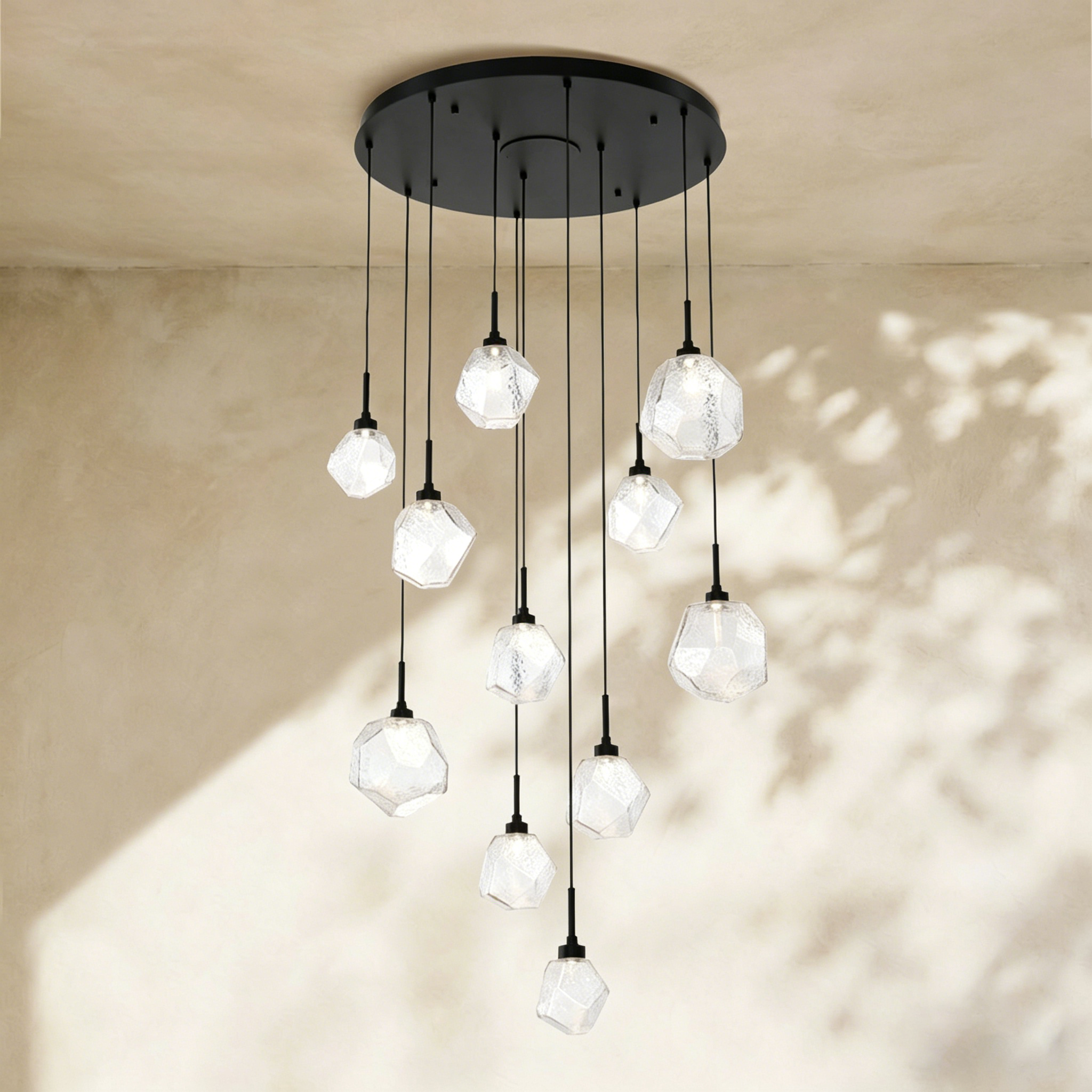 Art Twisted Round Chandelier