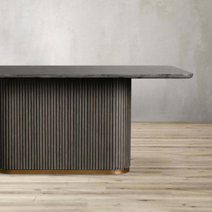 Finnley Dining Table Bluestone Carrara 120" ( customize)