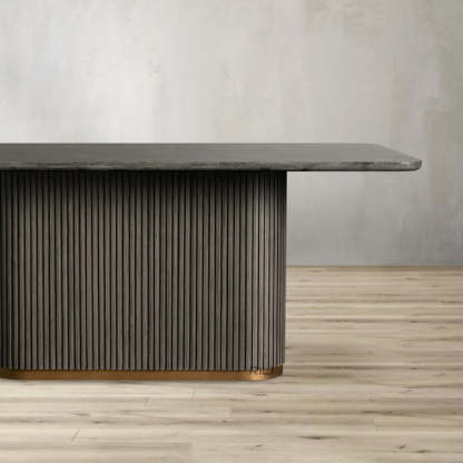 Finnley Dining Table Bluestone Carrara 120" ( customize)