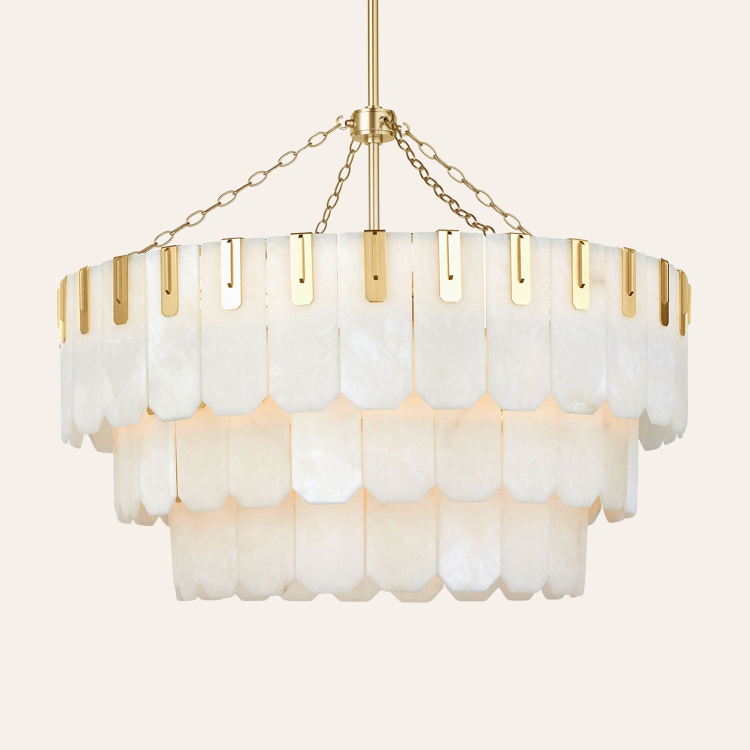 Nadia Alabaster Chandelier 30" 41"
