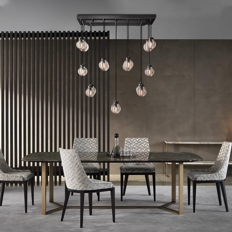 Fantasy Pearl Ball Linear Chandelier 36"-Vancei