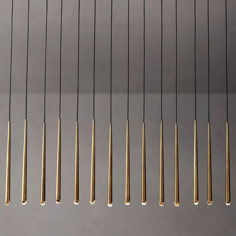 Charlotte Tubular Linear Chandlier 72"-Vancei