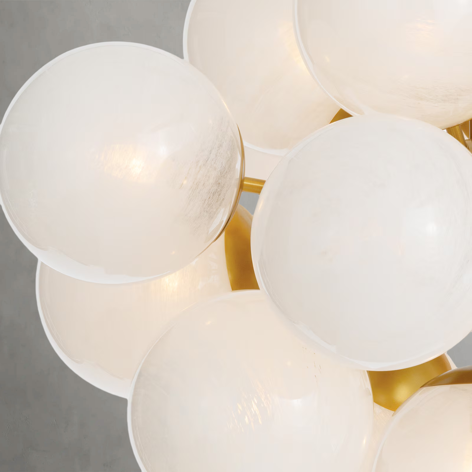 Mandoza Brass Glass Chandelier-Vancei