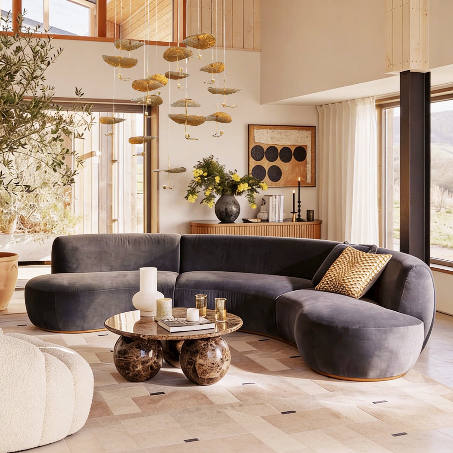 Lagatto Round Chandelier 16-Light