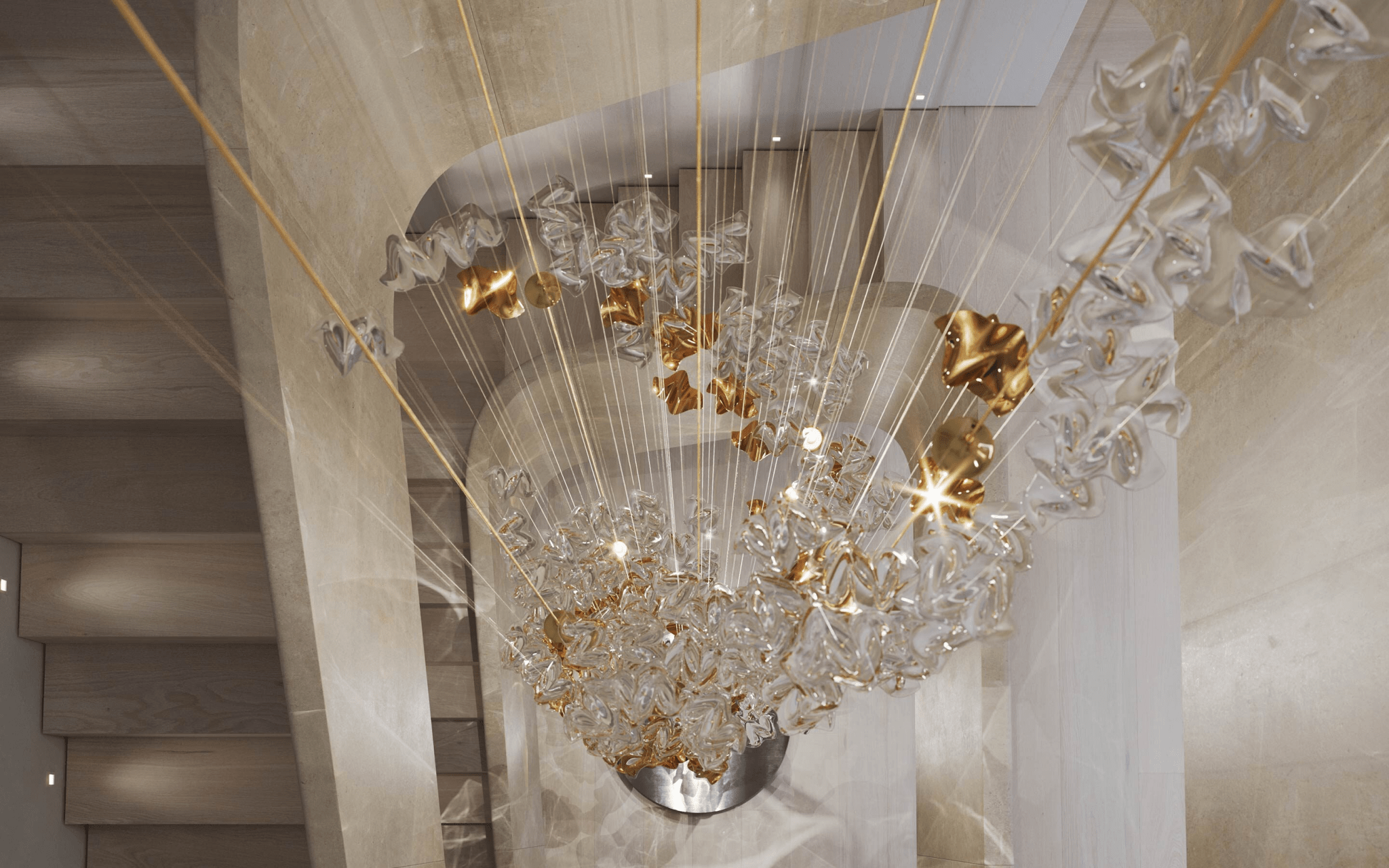 Tidal Stair Chandelier