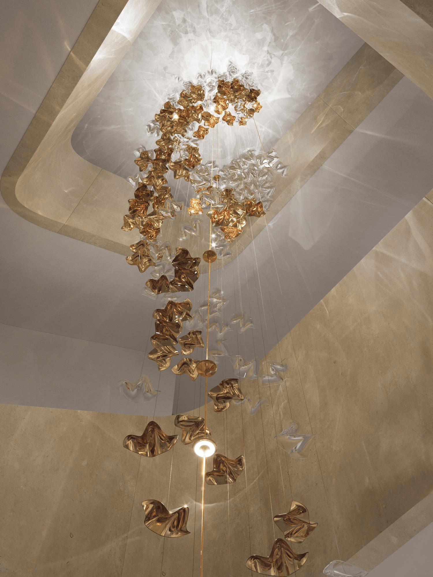 Tidal Stair Chandelier