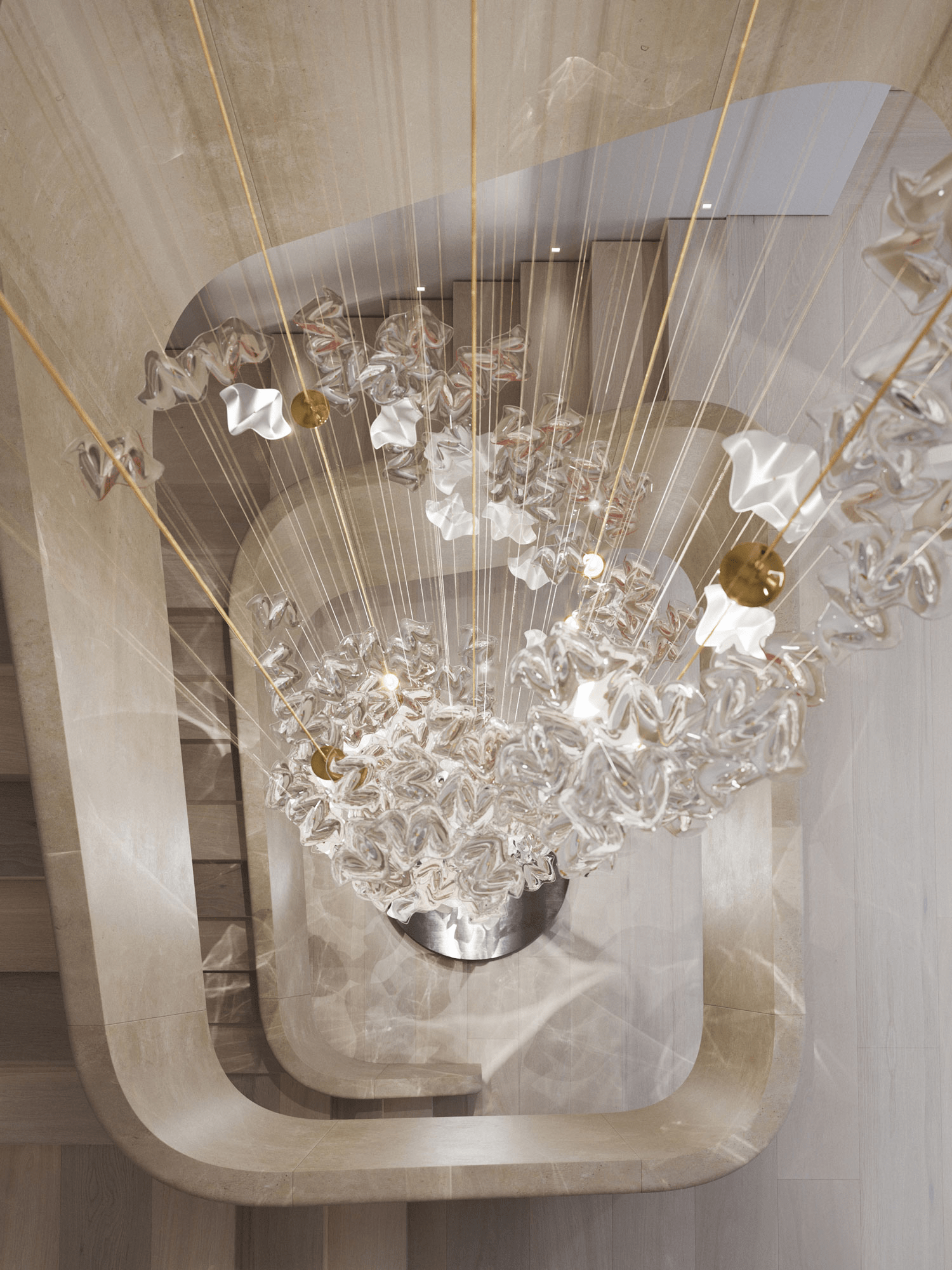 Tidal Stair Chandelier
