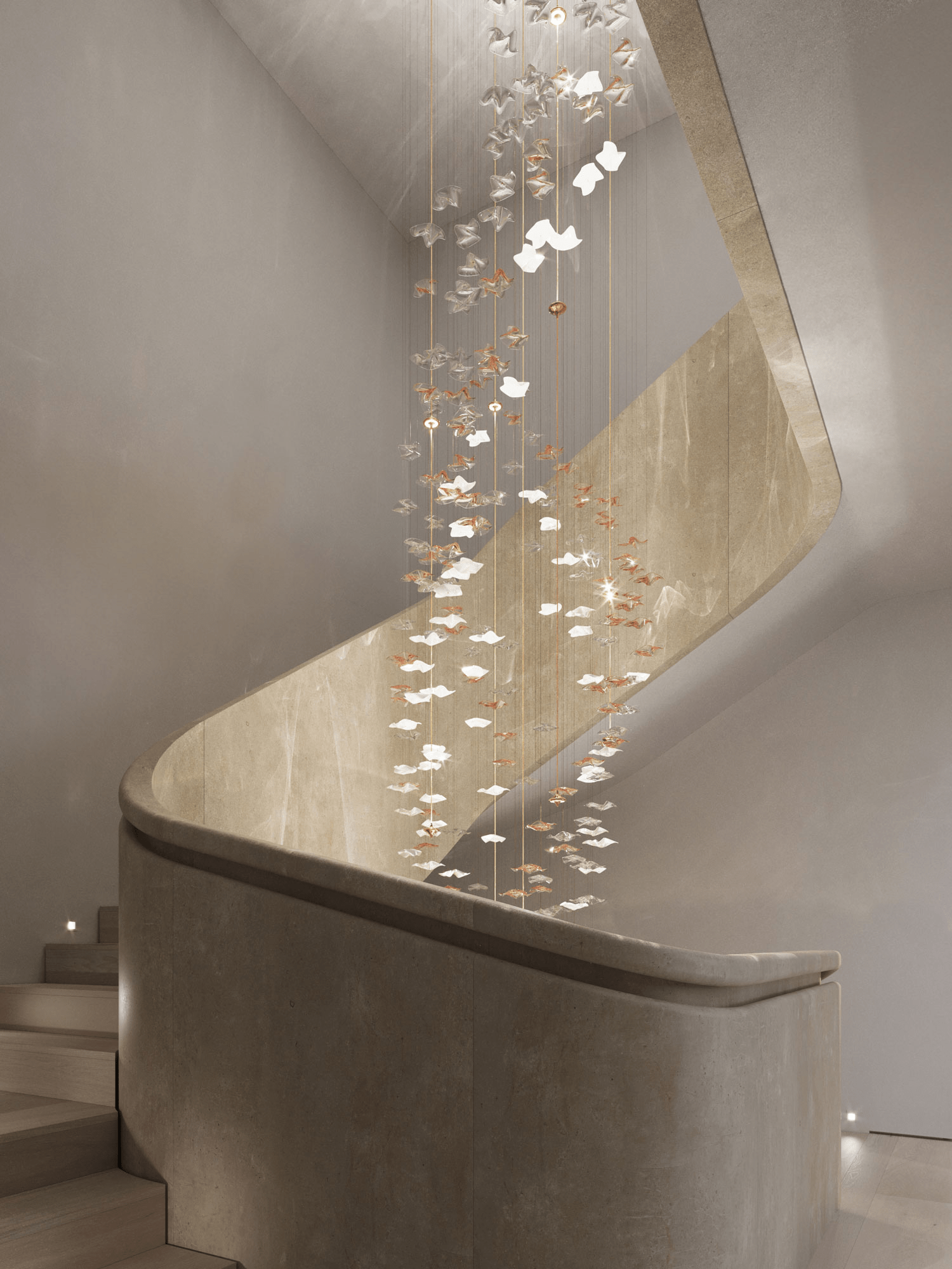 Tidal Stair Chandelier
