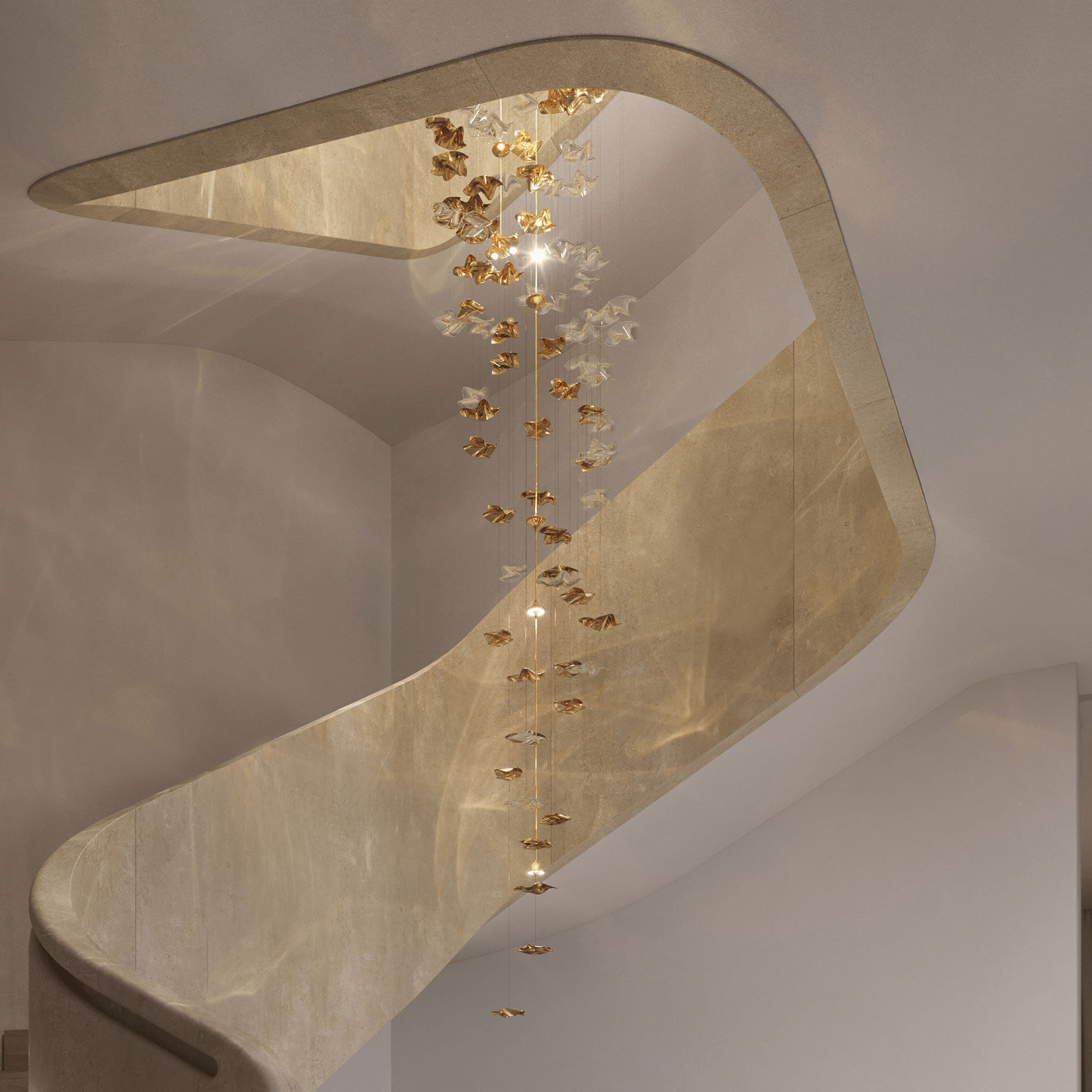 Tidal Stair Chandelier