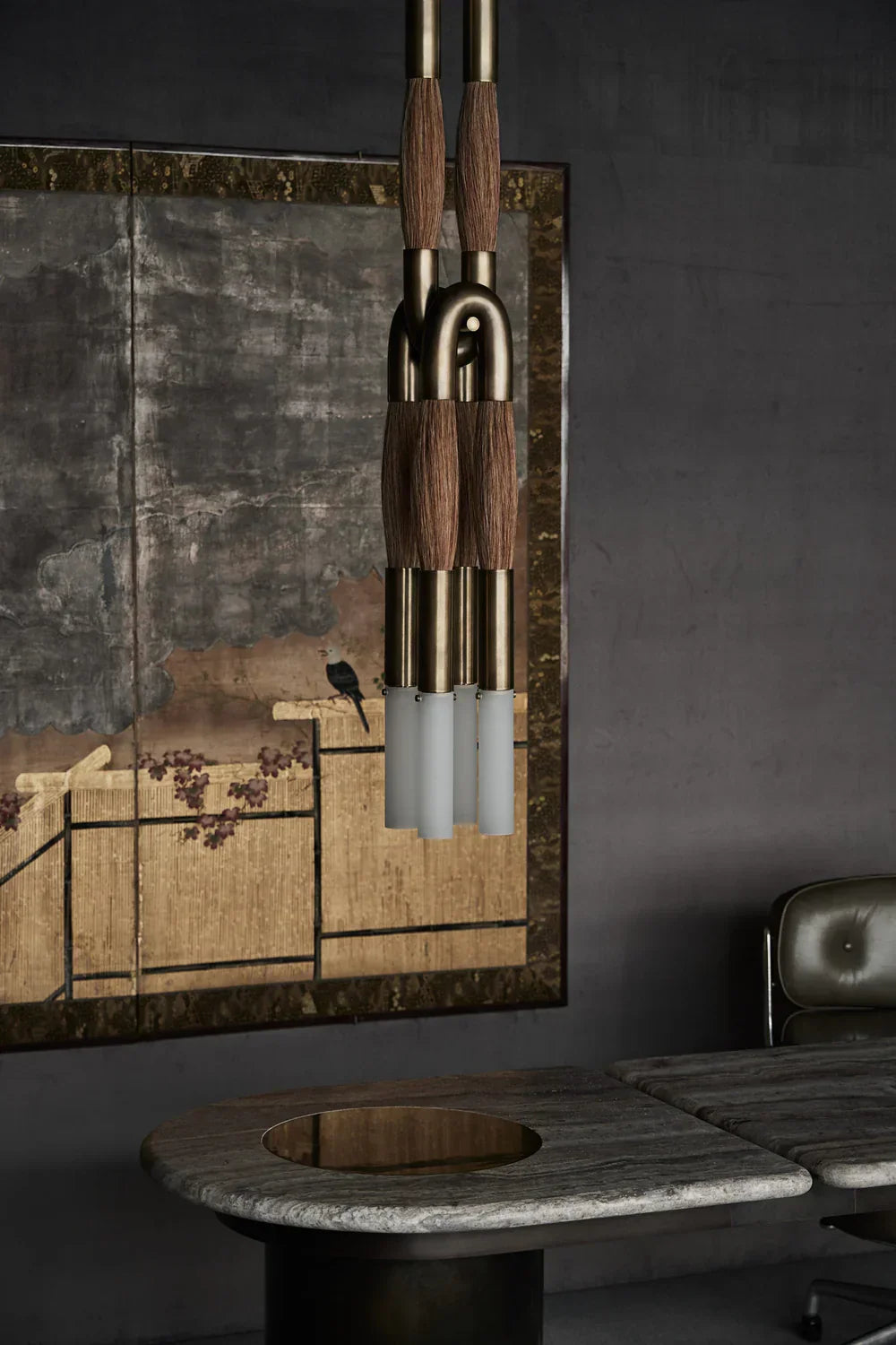 Antonia Horsehair Pendant 4-Light