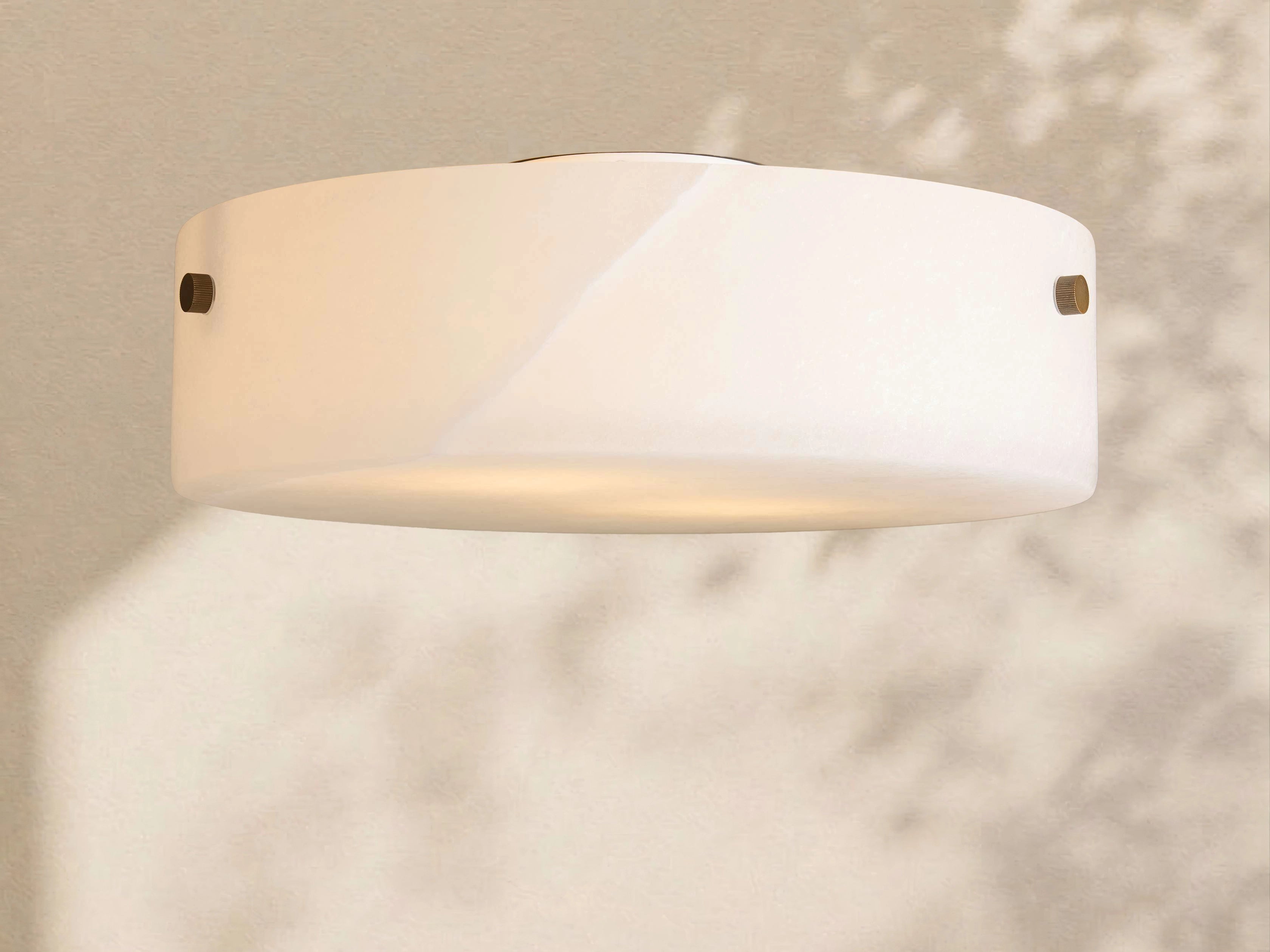 Calera Alabaster Stone Flushmount