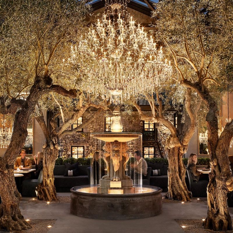 19TH C. Rococo Crystal Outdoor Chandelier 101”-Vancei