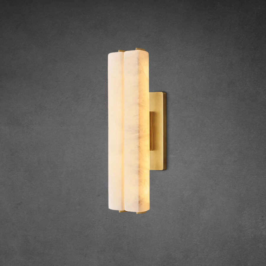 Auduban Alabaster Double Sconce-Vancei