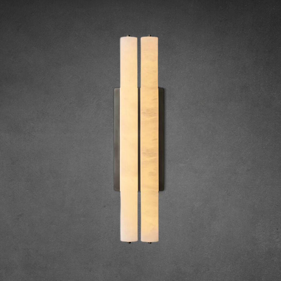 Auduban Alabaster Double Sconce-Vancei