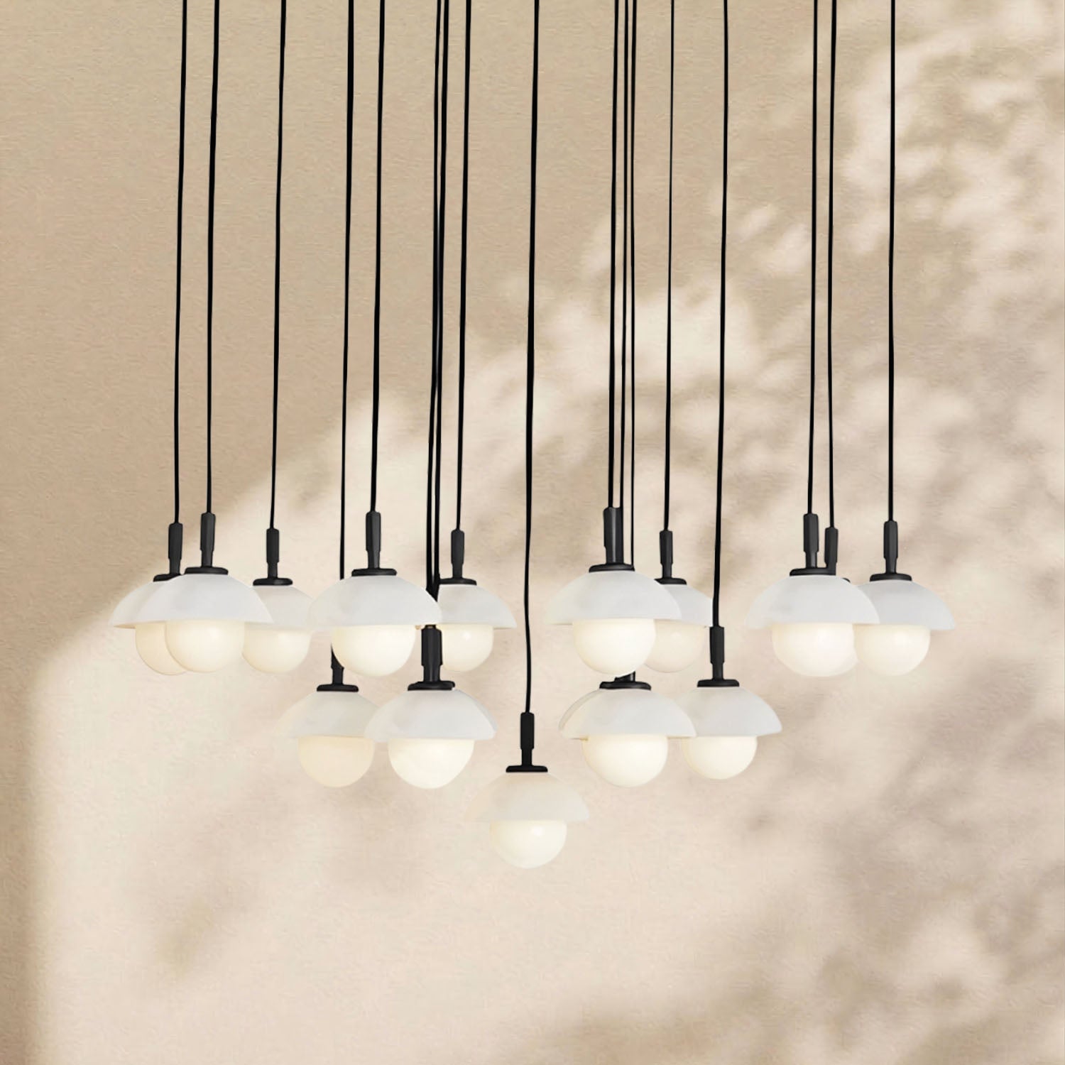 Glowen Alabaster Round Chandelier 32"