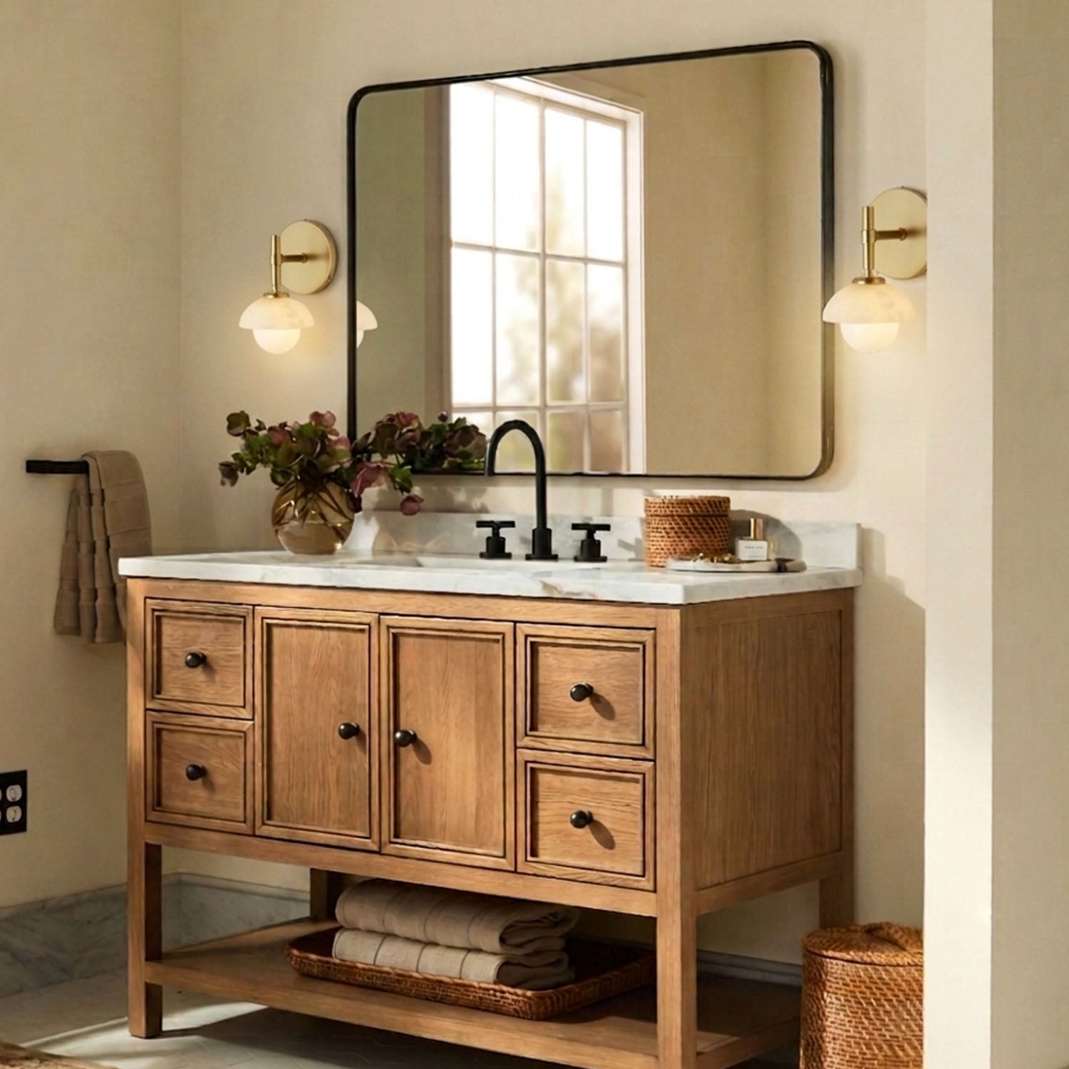 Glowen Alabaster Wall Sconce