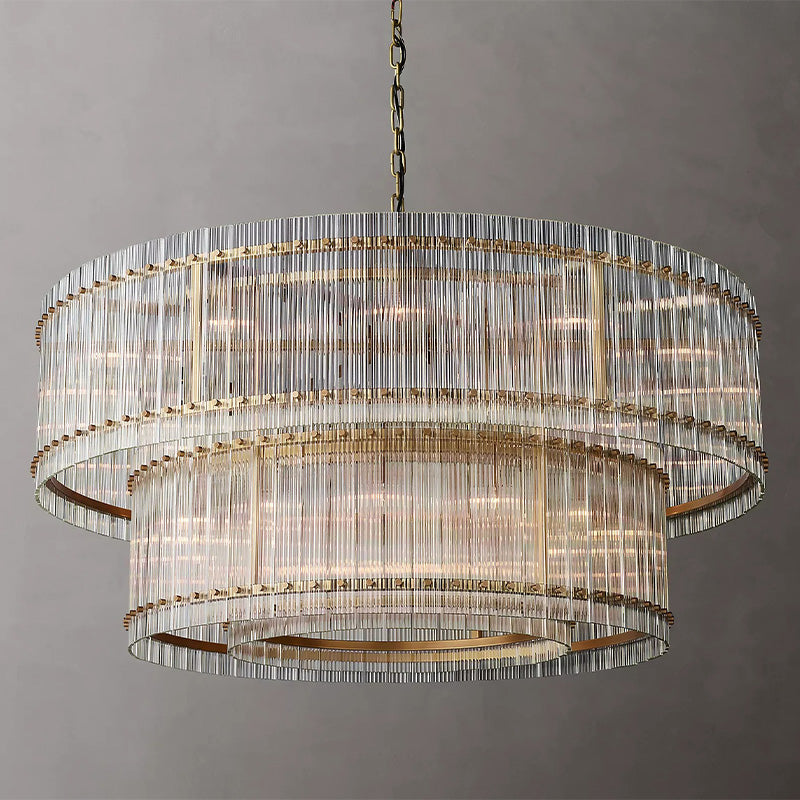 Amelia 2-Tier Round Chandelier 60"