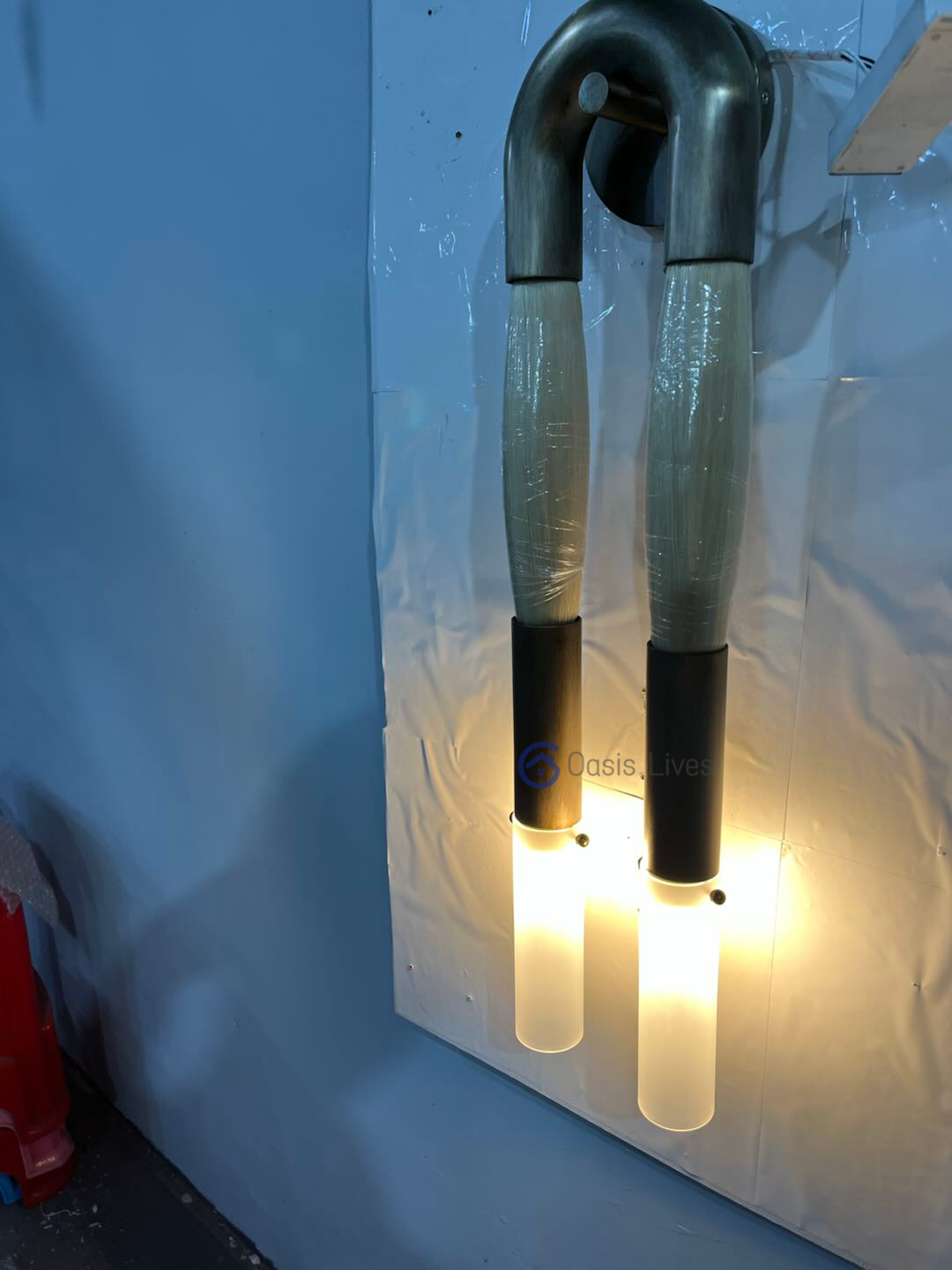 Antonia Horsehair Double Sconce