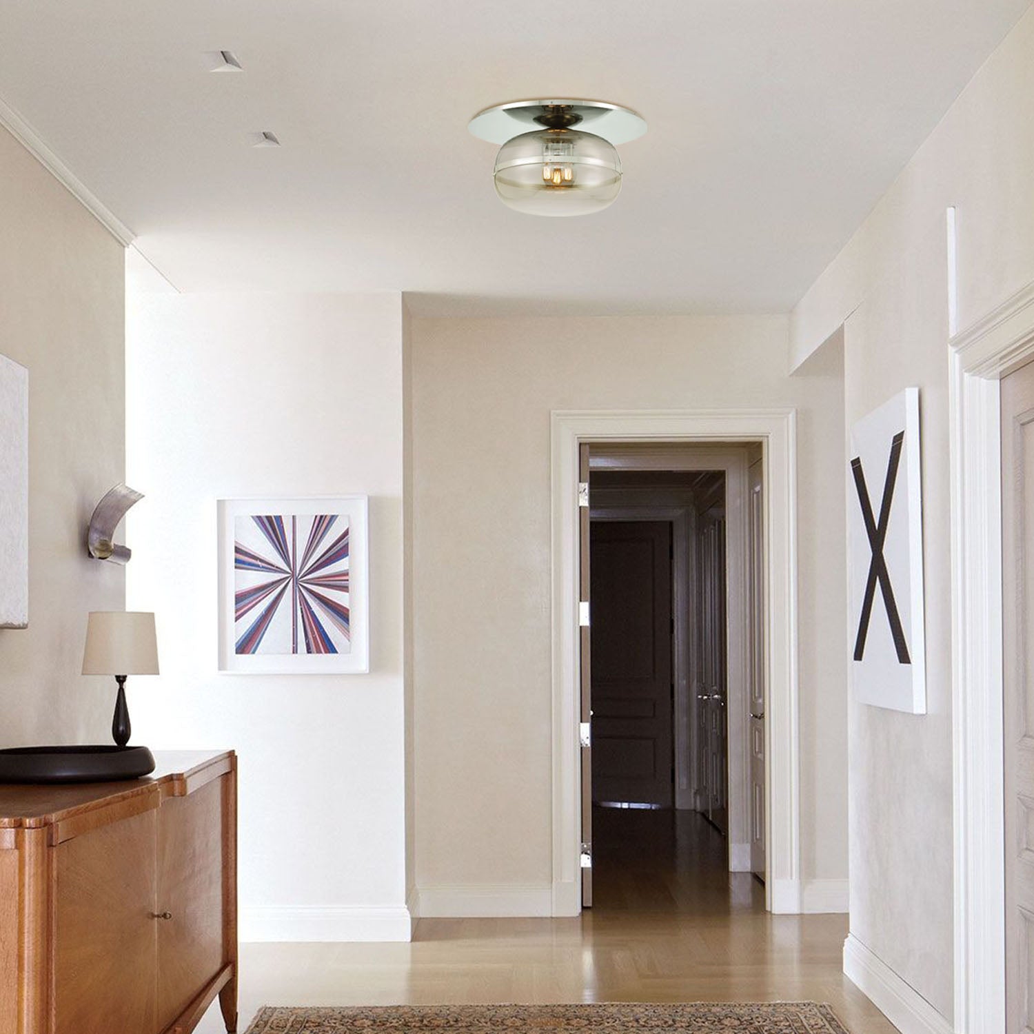 Norako Glass Flushmount