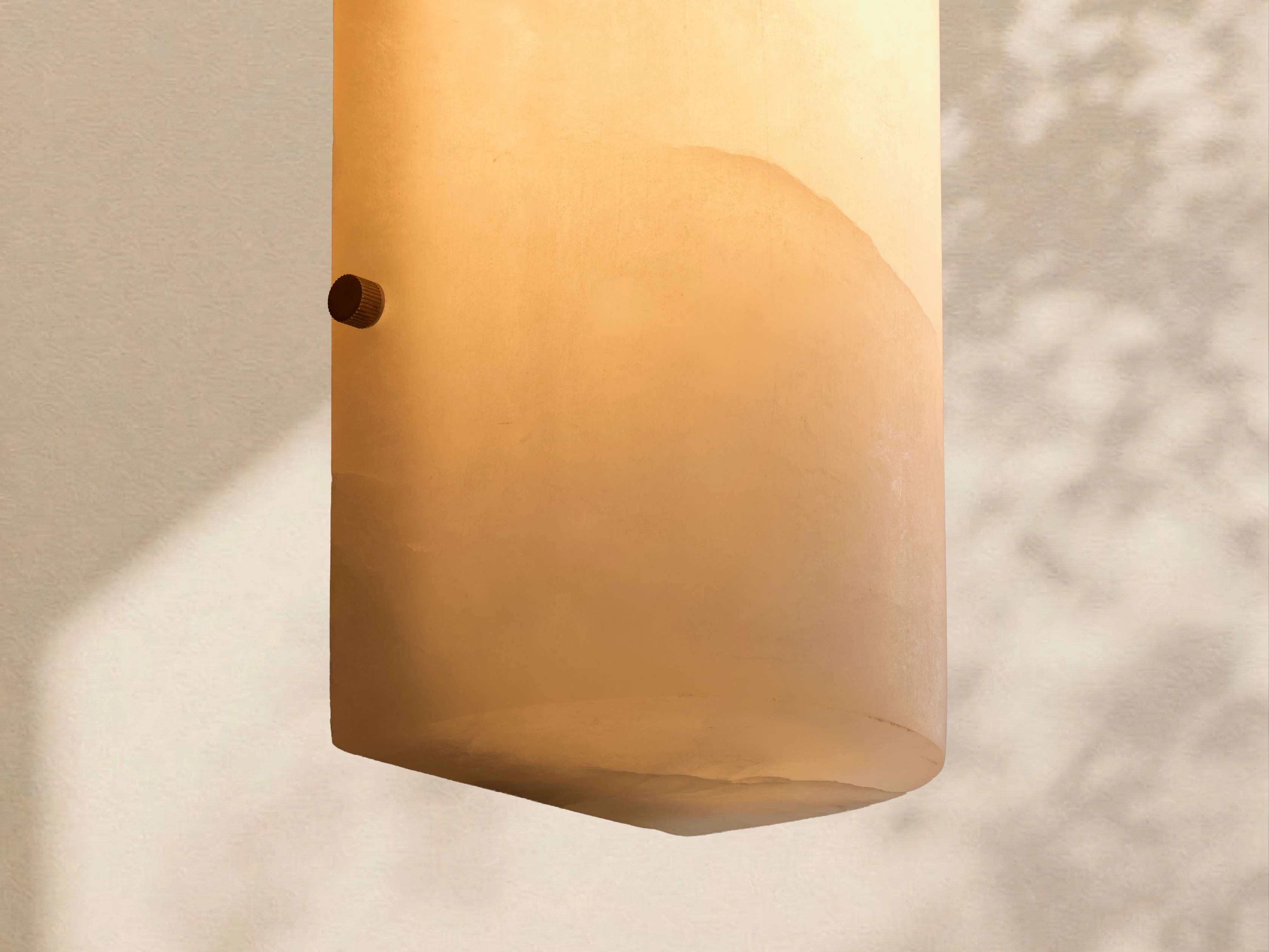 Calera Alabaster Stone Sconce 12" 18"H