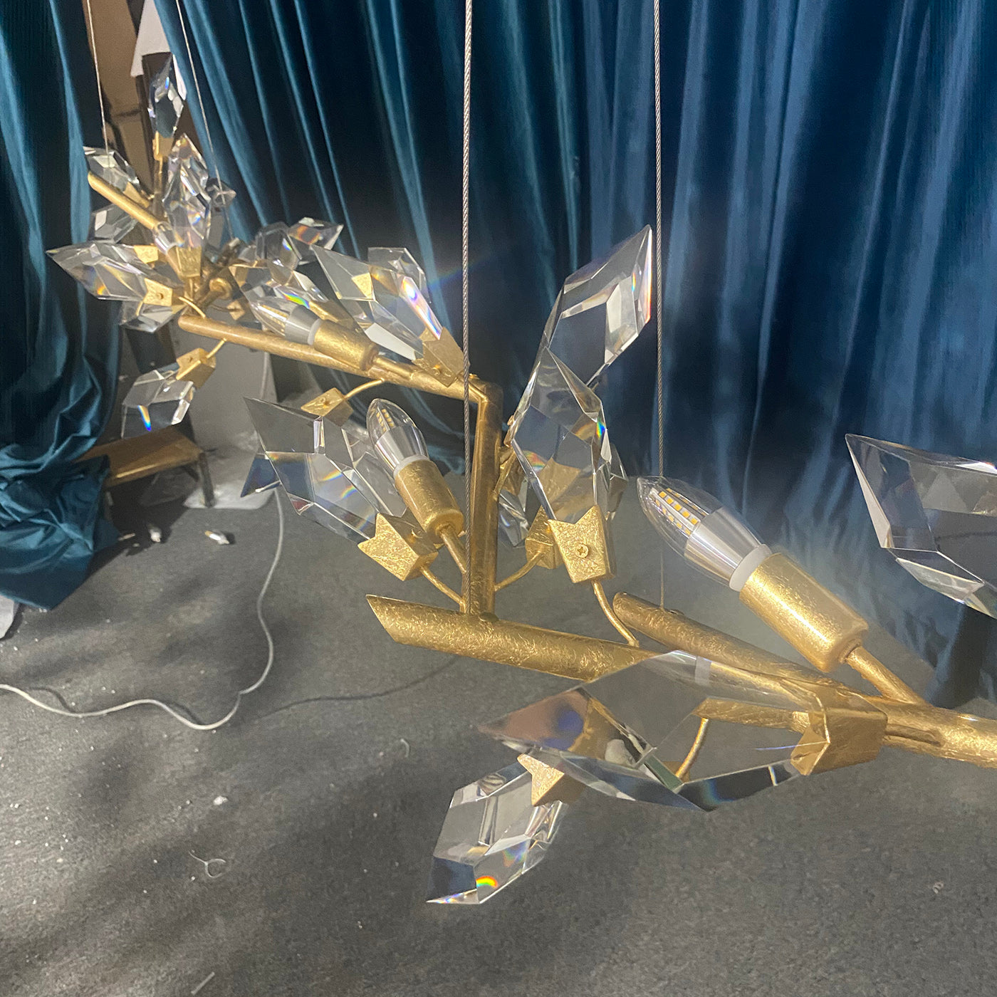 Addison 63.5“ Linear Crystal Chandelier-Vancei