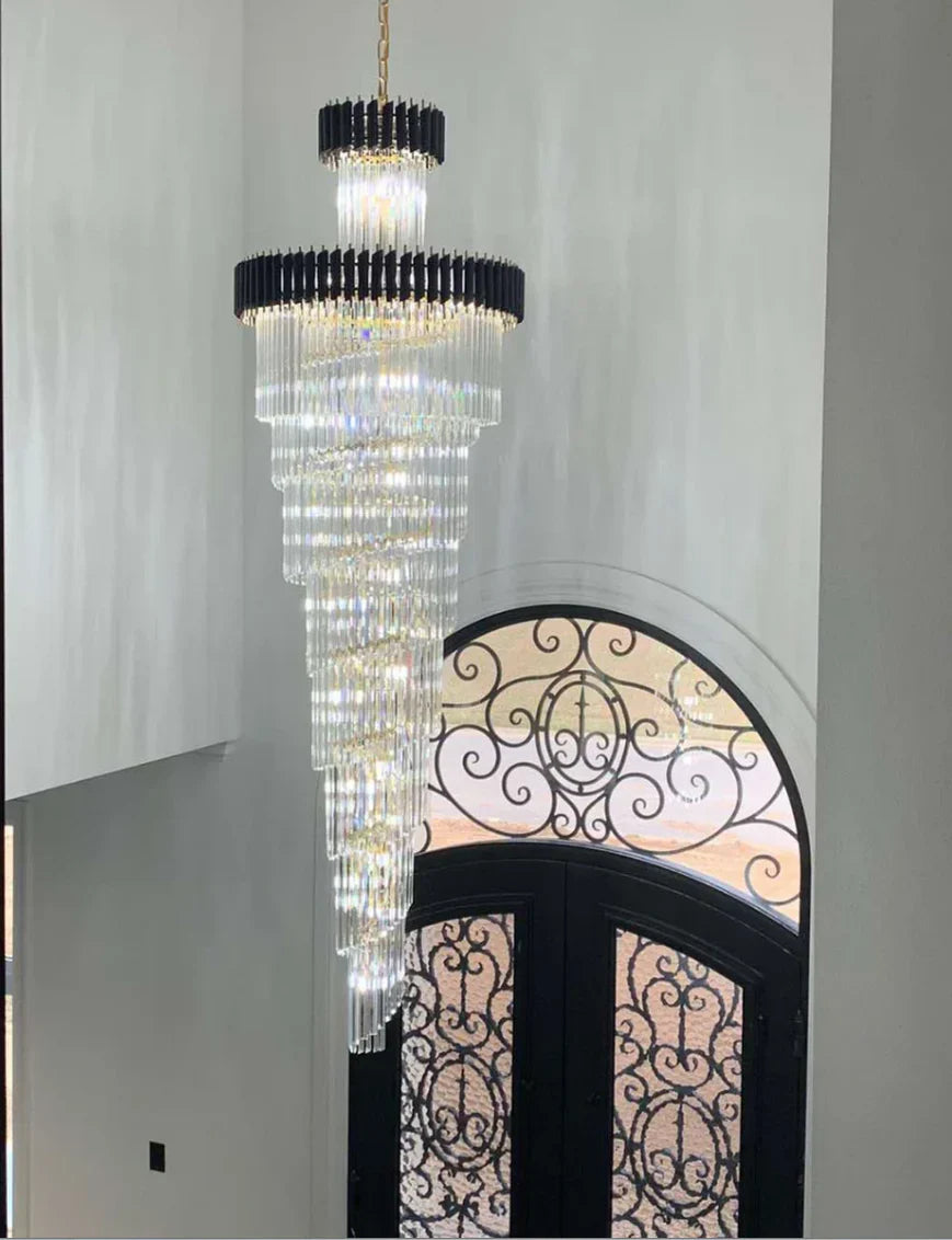 Cyrus Multiple Tier Crystal Chandelier-Vancei