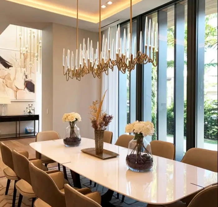 Pezzo Long Chandelier 40"W 59"W 78"W-Vancei