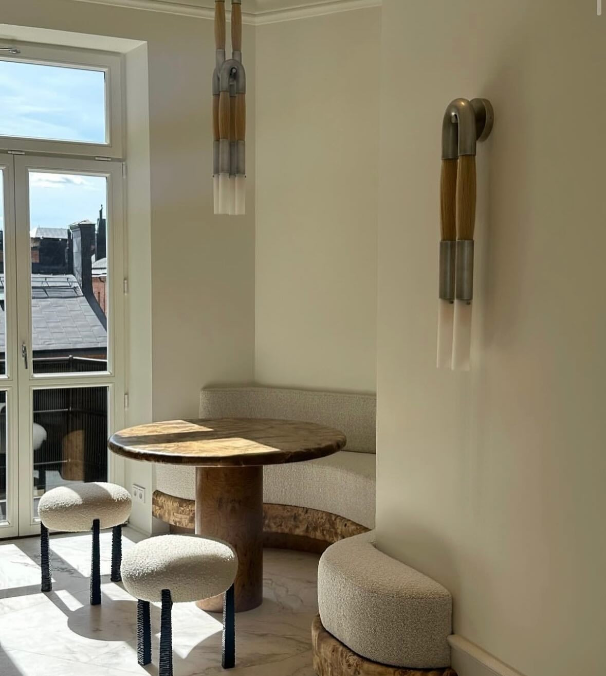 Antonia Horsehair Double Sconce