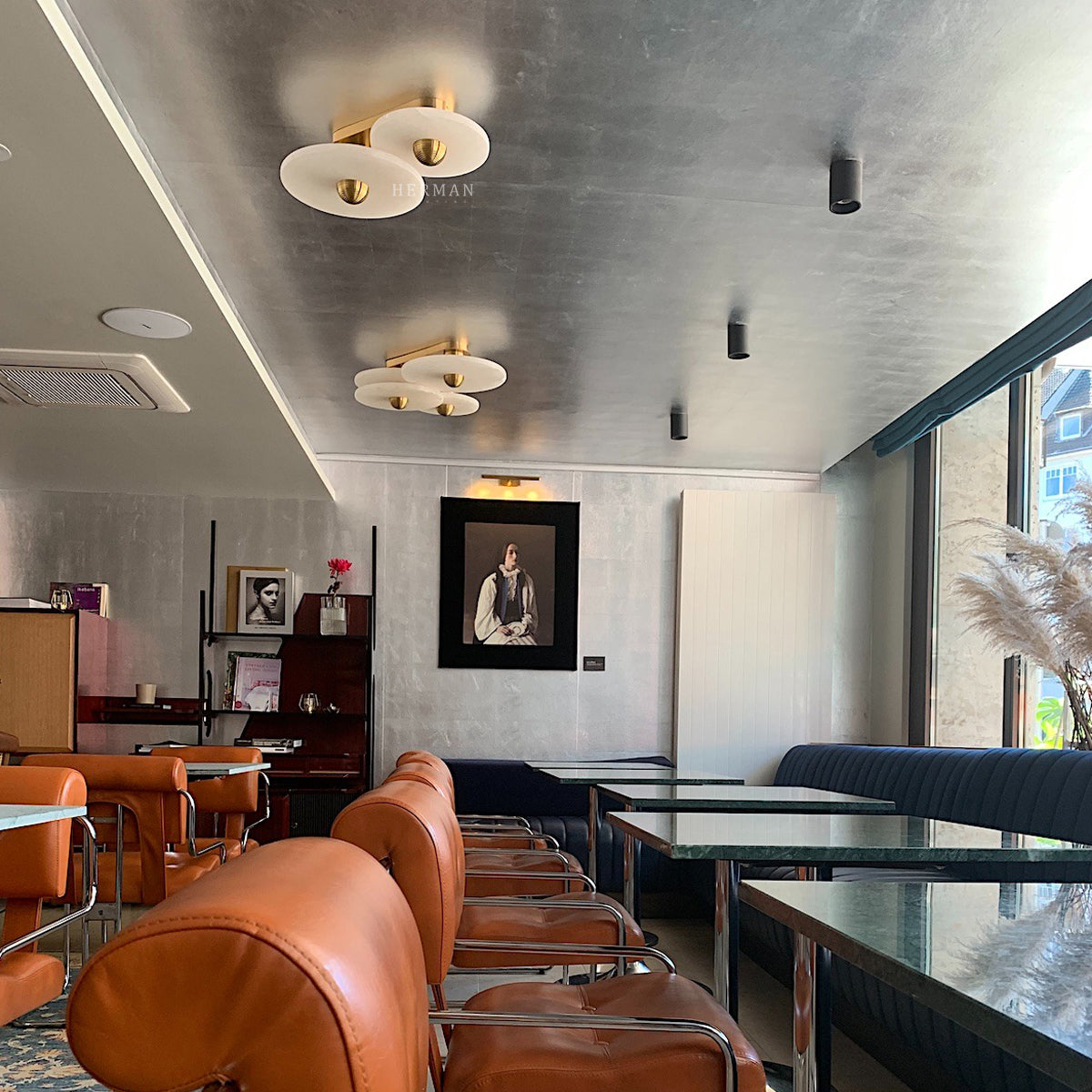 Median Alabaster Flush mount - 2 Surface