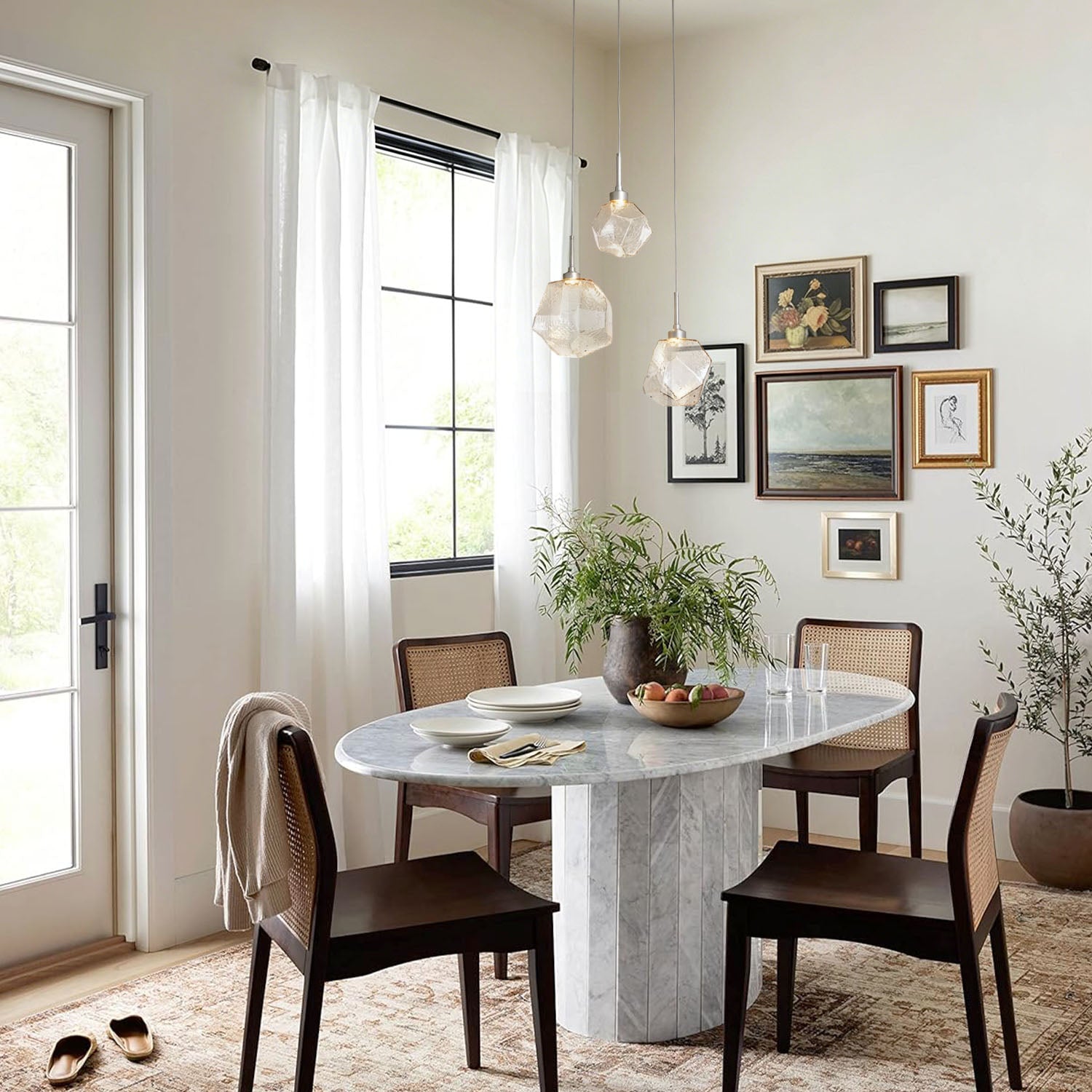 Art Twisted Round Chandelier