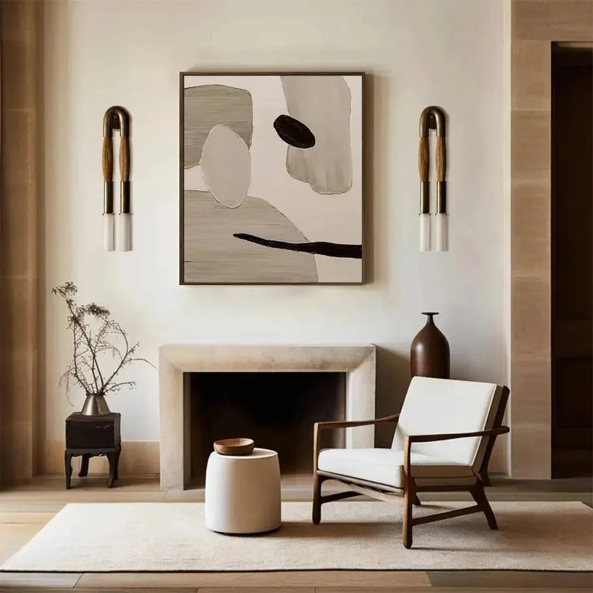 Horse Hair Wall Sconce-Vancei