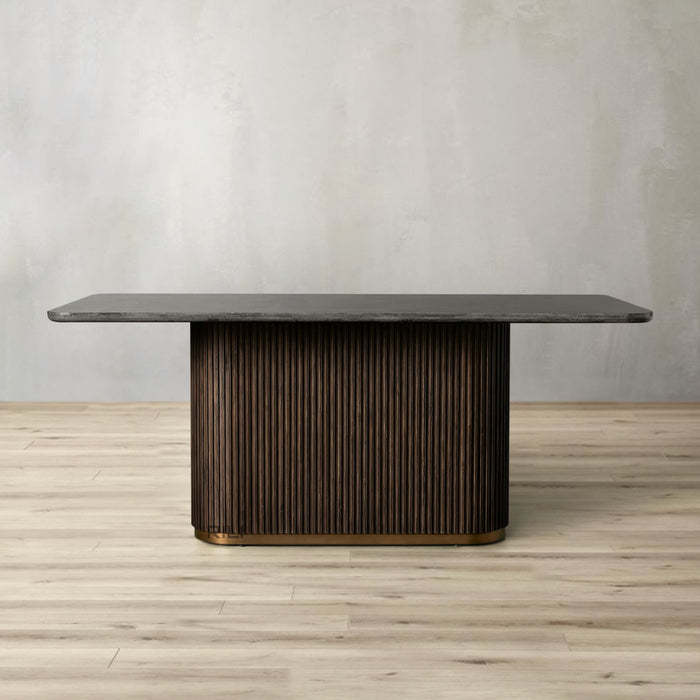 Finnley Dining Table Bluestone Carrara 120" ( customize)