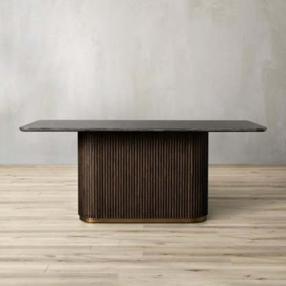 Finnley Dining Table Bluestone Carrara 120" ( customize)