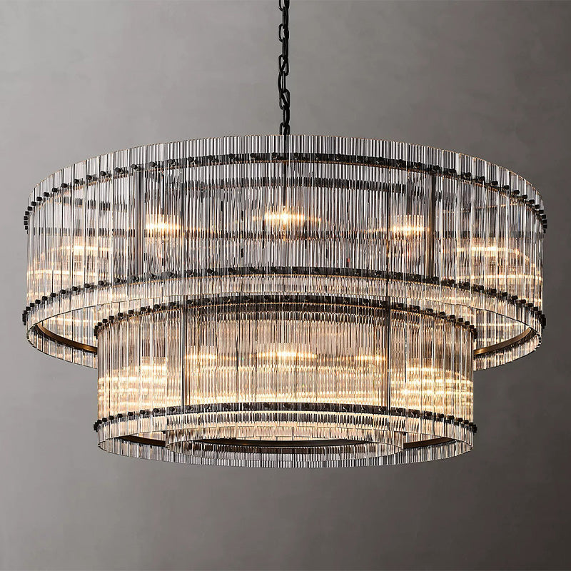 Amelia 2-Tier Round Chandelier 60"