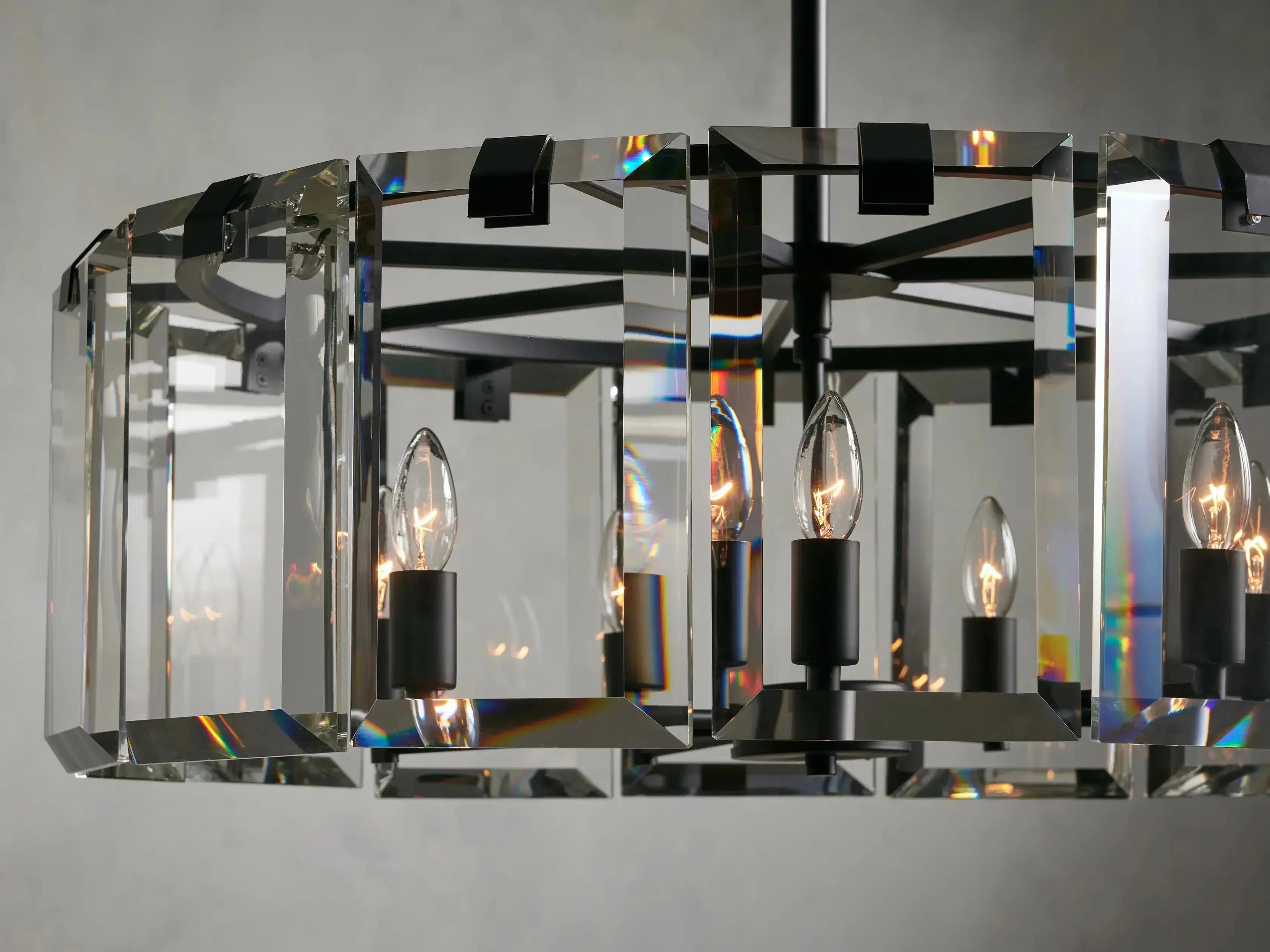 Crystal Prism Round Chandelier 5Light 7Light