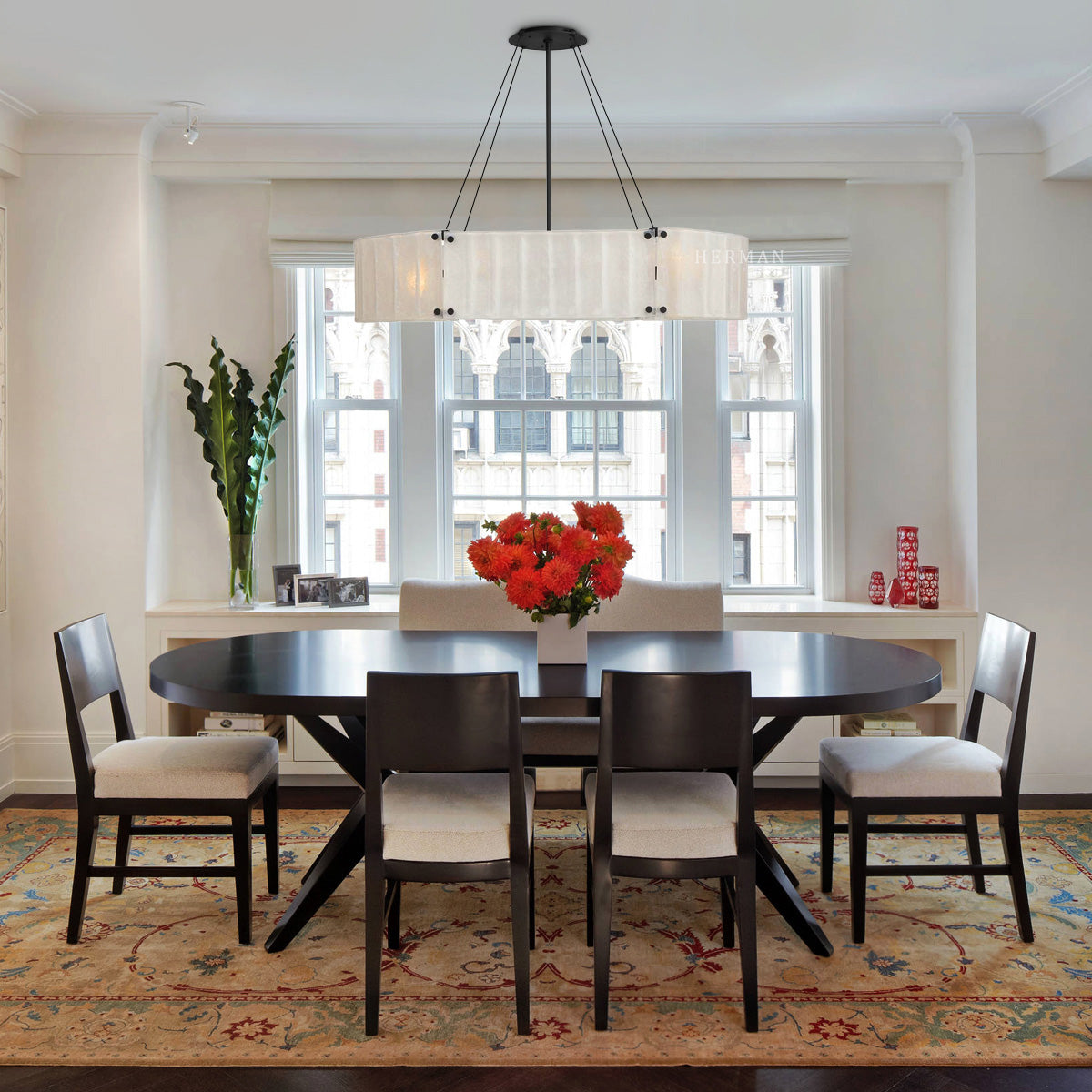 Willamette 48" Oval Round Crystal Chandelier