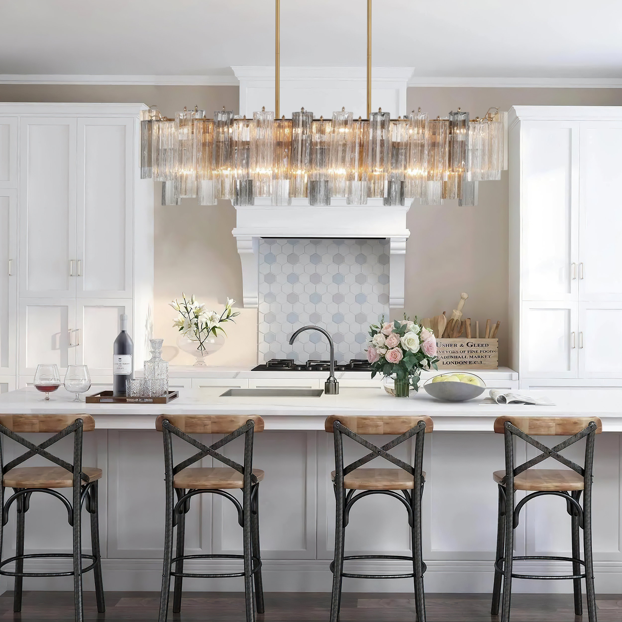 Addis Linear Chandelier 51''-Vancei