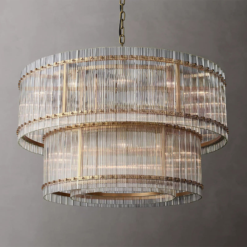 Amelia 2-Tier Round Chandelier 48"-Vancei