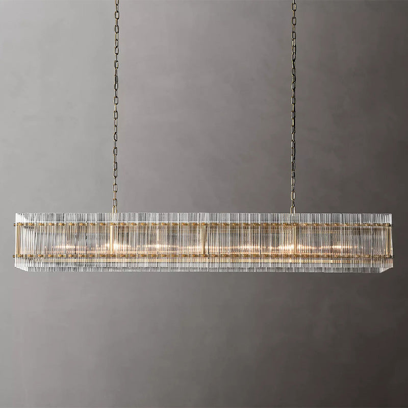 Amelia Rectangle Chandelier 72"-Vancei
