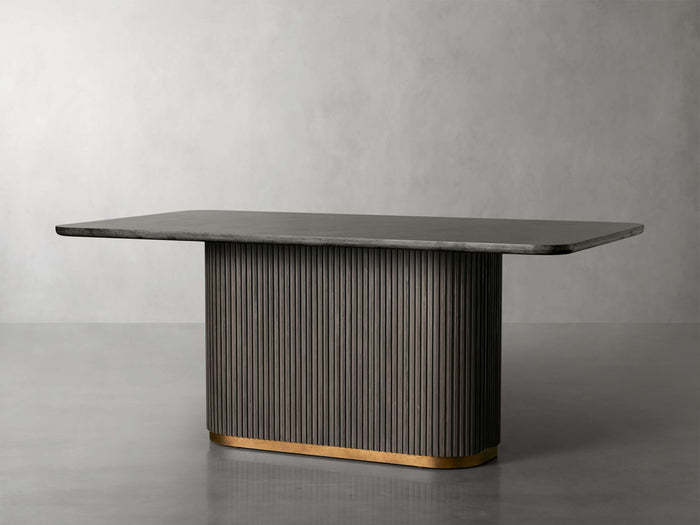 Finnley Dining Table Bluestone Carrara 120" ( customize)