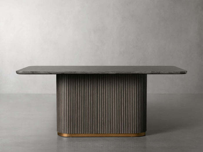 Finnley Dining Table Bluestone Carrara 120" ( customize)