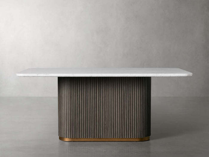 Finnley Dining Table Bluestone Carrara 120" ( customize)