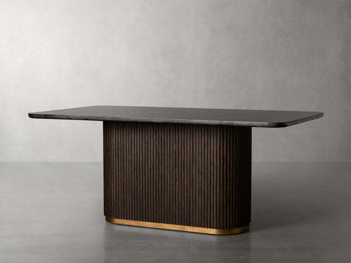 Finnley Dining Table Bluestone Carrara 120" ( customize)