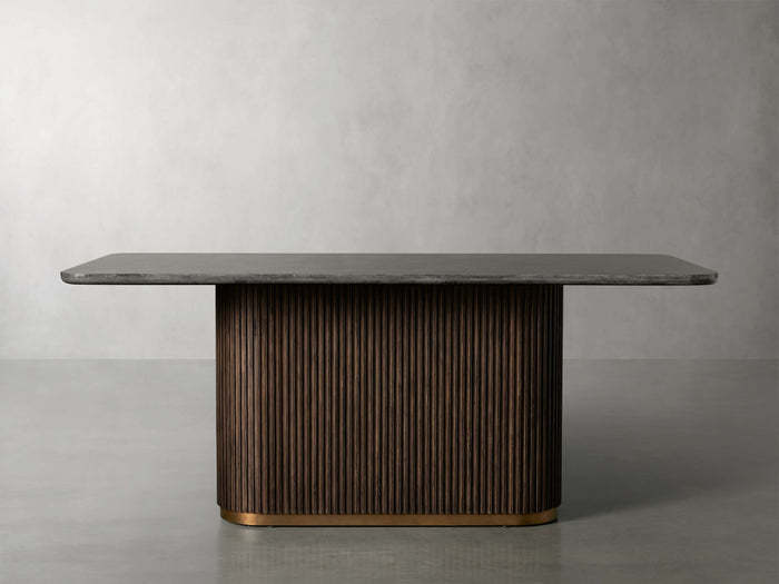 Finnley Dining Table Bluestone Carrara 120" ( customize)