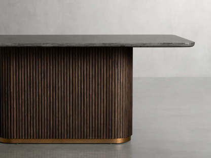 Finnley Dining Table Bluestone Carrara 120" ( customize)
