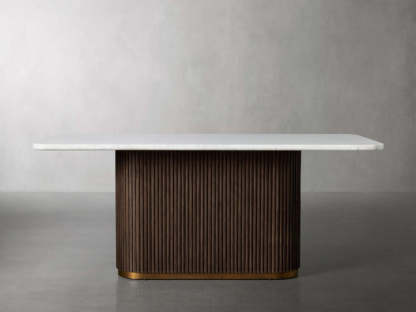 Finnley Dining Table Bluestone Carrara 120" ( customize)
