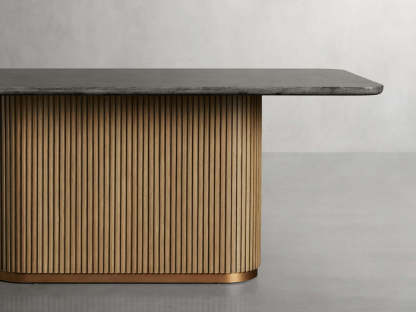 Finnley Dining Table Bluestone Carrara 120" ( customize)