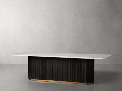 Finnley Dining Table Bluestone Carrara 120" ( customize)