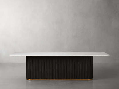 Finnley Dining Table Bluestone Carrara 120" ( customize)